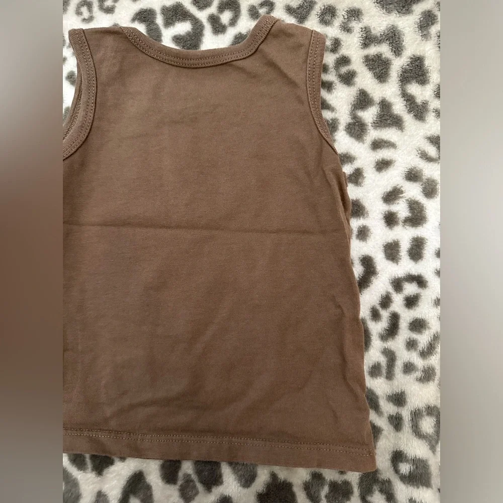NWOT Children’s Place Parrot Bird Graphic Tank Top in Brown Size 12 months